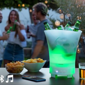 CUBITERA LED CON ALTAVOZ RECARGABLE