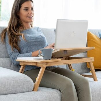 MESA PLEGABLE AUXILIAR DE BAMBÚ