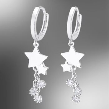 PENDIENTES PLATA LOTUS