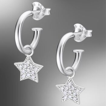 PENDIENTES PLATA LOTUS