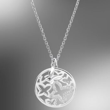 COLGANTE PLATA LOTUS