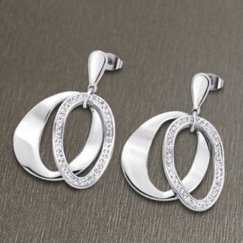 PENDIENTES LOTUS ACERO