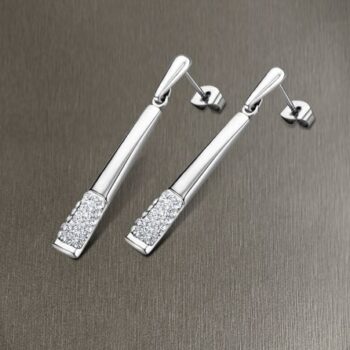 PENDIENTES LOTUS ACERO