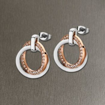 PENDIENTES LOTUS ACERO