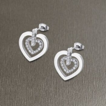 PENDIENTES LOTUS ACERO