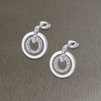 PENDIENTES LOTUS ACERO