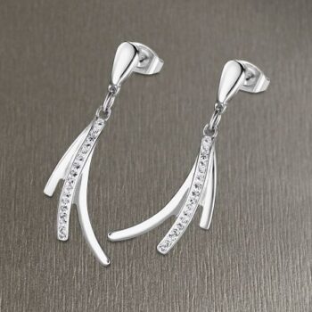 PENDIENTES LOTUS ACERO