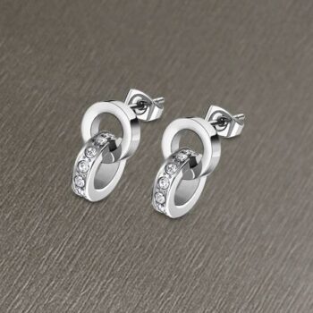 PENDIENTES LOTUS ACERO