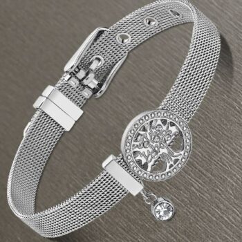 PULSERA LOTUS ACERO