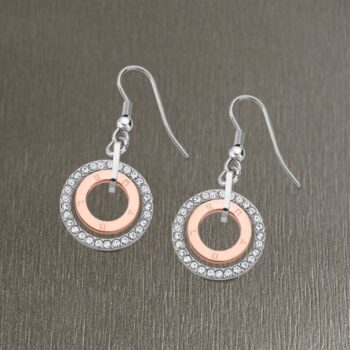 PENDIENTES LOTUS ACERO