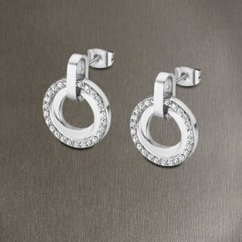 PENDIENTES LOTUS ACERO