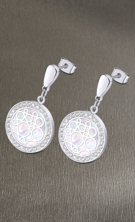 PENDIENTES LOTUS ACERO