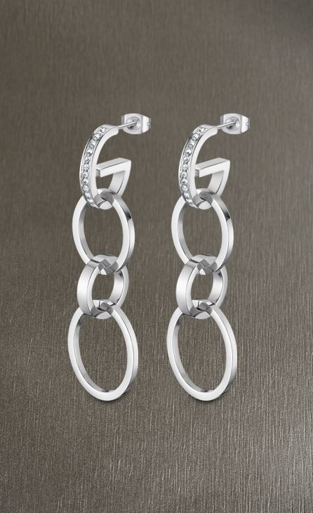 PENDIENTES LOTUS ACERO