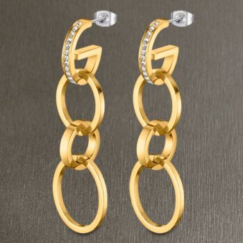 PENDIENTES LOTUS ACERO