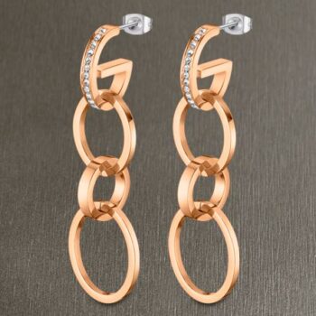 PENDIENTES LOTUS ACERO