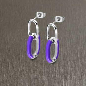 PENDIENTES LOTUS ACERO