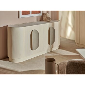 BUFFET 4P. TELLUS MANGO C/ MARMOL TIRADOR BEIGE 170X45X80 CMS.